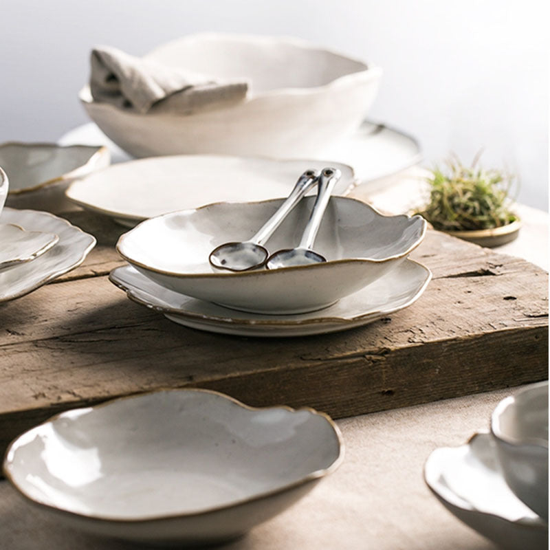 Irregular Ceramic Tableware | Unique and Artistic Dining Pieces