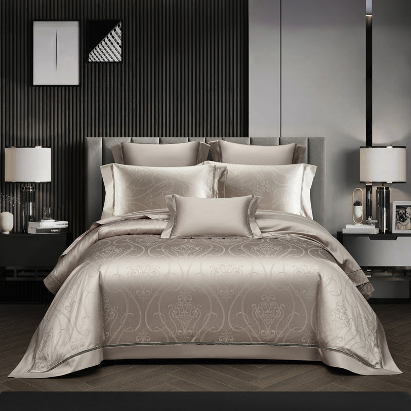 140 Long-staple Cotton Jacquard Bedding - 5-Star Hotel Quality